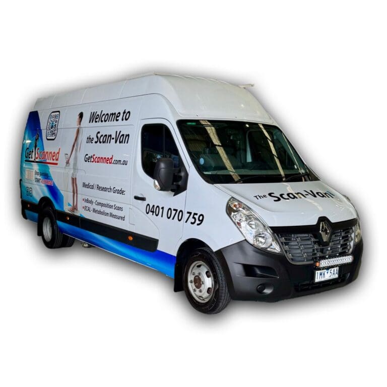 View of the Scan-Van - our rolling clinic