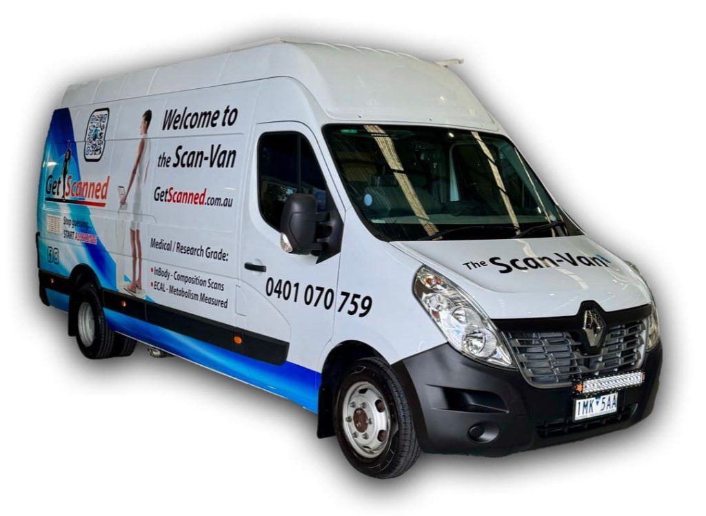 View of the Scan-Van - our rolling clinic