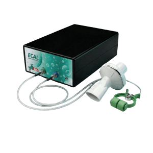 3D rendered ECAL portable indirect calorimeter device used for metabolic testing